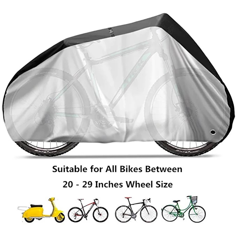 Bicycle Protective Gear Motorcycle Outdoor Protective Wheel Cover Waterproof Bike Scooter Rain&Dust UV Proof Sun Protection