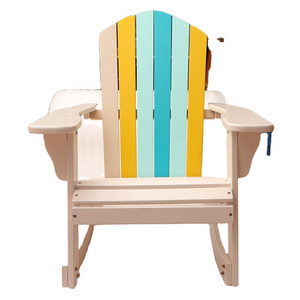 Custom Professional Designers' Modern Composite Wood Adirondack Lounge Chair for Outdoor Garden Hotel Furniture