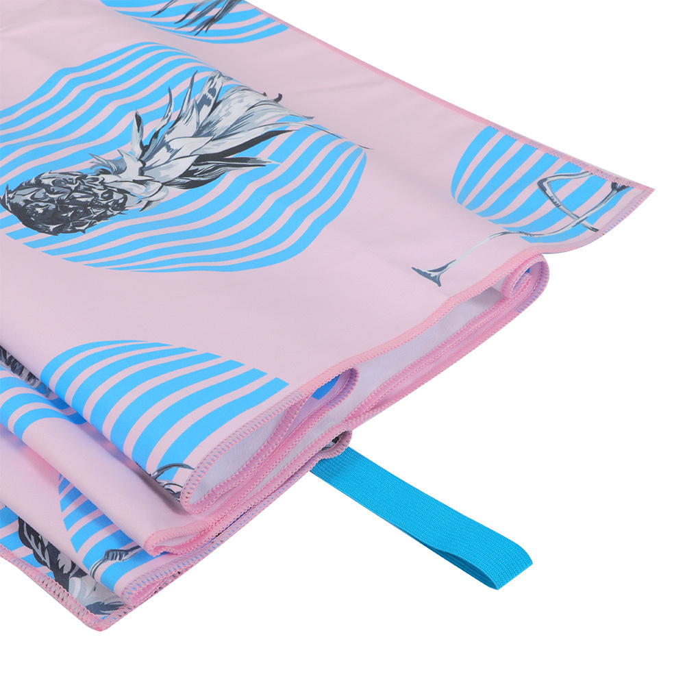 Dongguan Factory Supply Of Microfiber Sweat absorbent and breathable Beach Towels With Sublimation Print