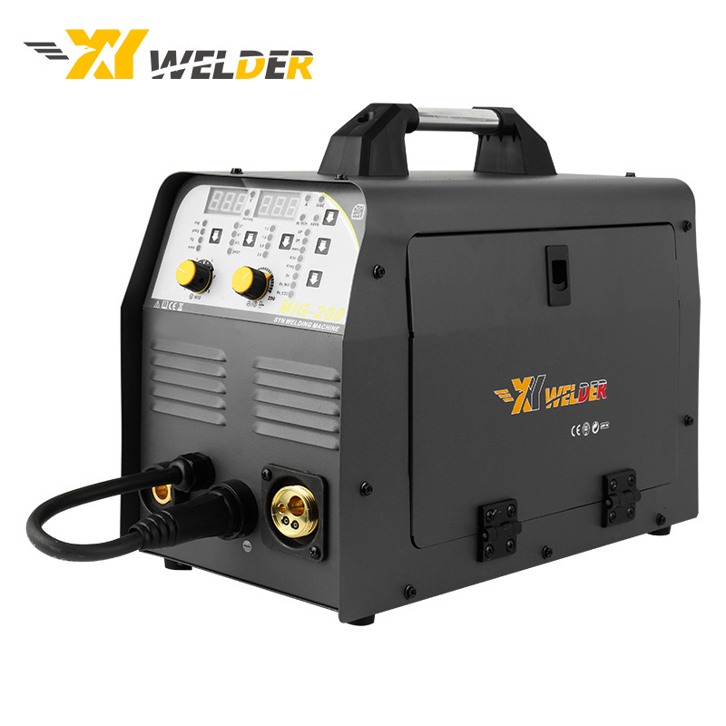 canoe/kayak AMIG 4 in 1 IGBT Single phase mig welder 200 amp arc welder CO2 NO GAS tig sticker mag mma aluminum welding machi