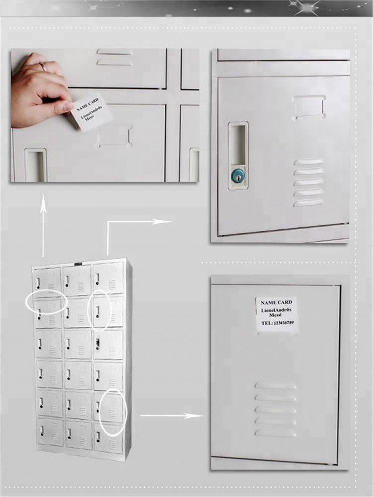 factory direct Supermarket steel coin locker and bag cabinet /Metal Lockers 18 Door Steel Almirah Lockers