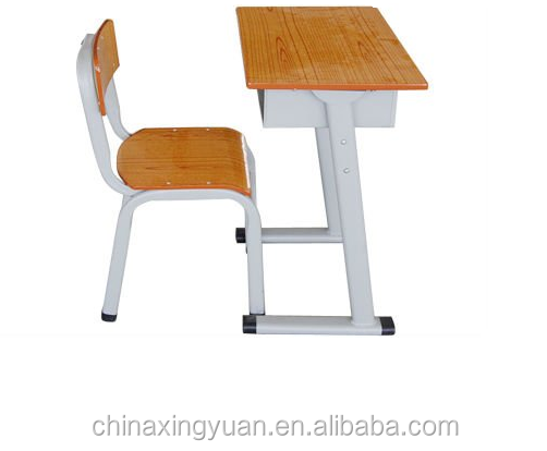 single study student desk table / children school desk and chair set