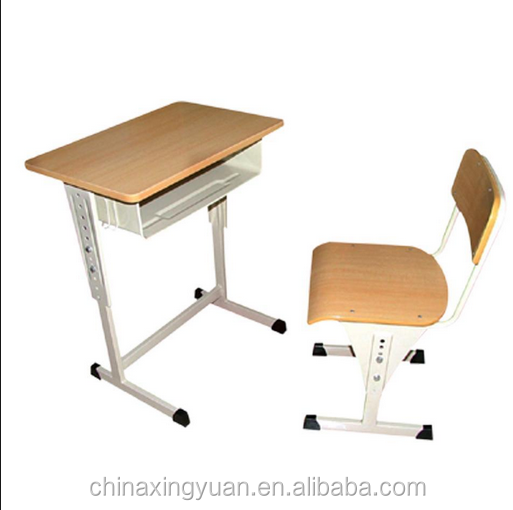 single study student desk table / children school desk and chair set