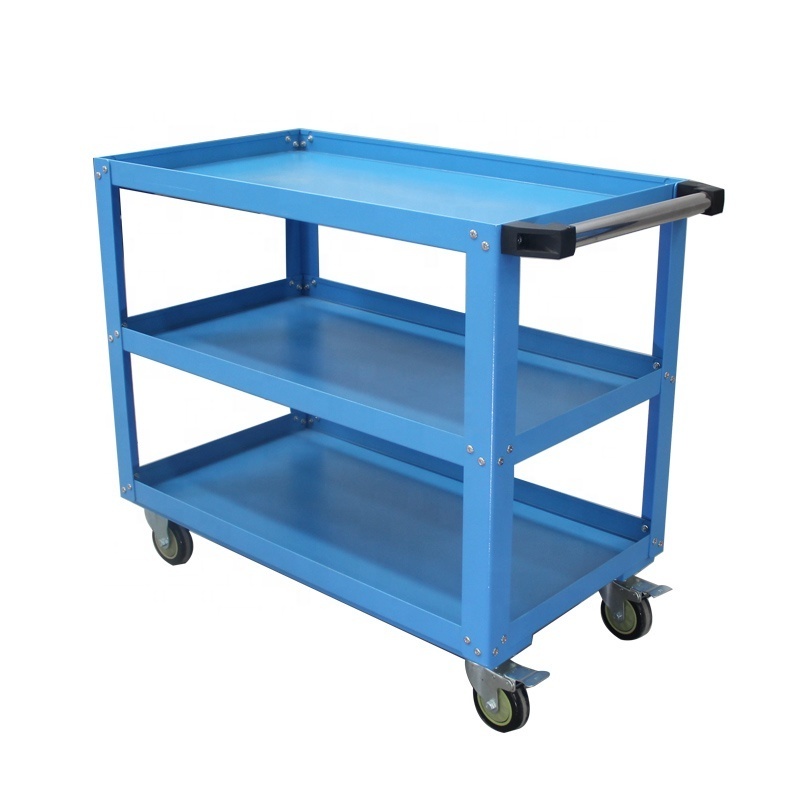 XINGYUAN Competitive metal tool trolley 3 layers workshop garden rolling tool cart