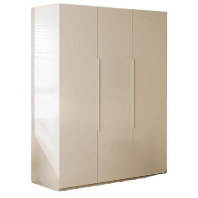 Home Furniture Steel Storage Cabinet Metal Locker 2 Door Wardrobe Armoire Closet with Hanging Rod for Bedroom