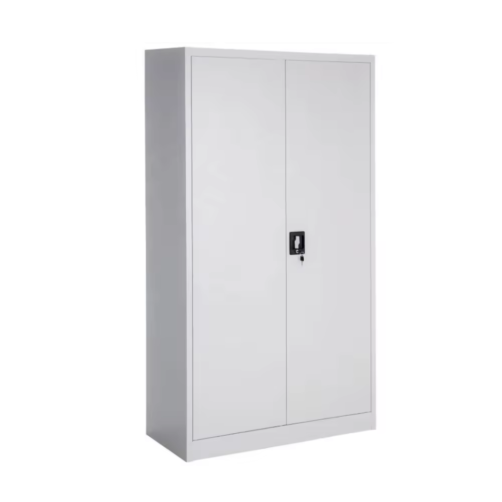 Xingyuan customized home office 2 door steel clothes wardrobes with mirror metal wardrobe closet