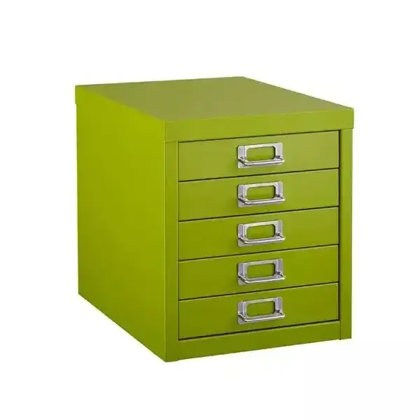 Xingyuan Colorful Desktop 5 Drawer Organizer Small Vertical Multi-drawers Metal Storage Cabinet