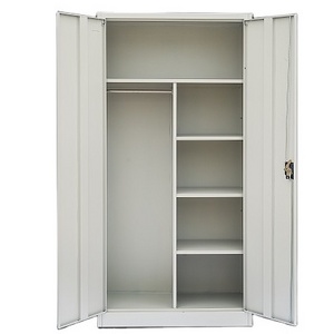 Xingyuan wholesale 2 door steel wardrobe cabinet bedroom closet almirah wardrobe metal wardrobe