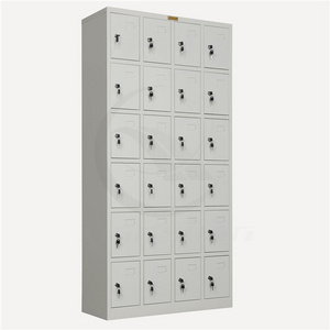 factory direct Supermarket steel coin locker and bag cabinet /Metal Lockers 18 Door Steel Almirah Lockers