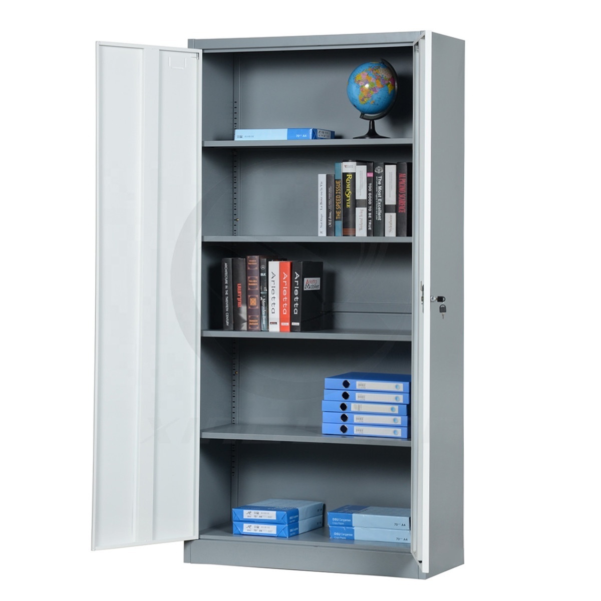 China supplier2 door steel swing door filing cabinet / steel storage cabinet