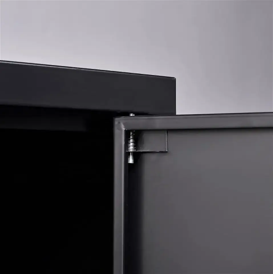 Xingyuan metal filing cabinet garage cabinet storage 2 door lockable with adjustable shelves metal steel storage cabinet