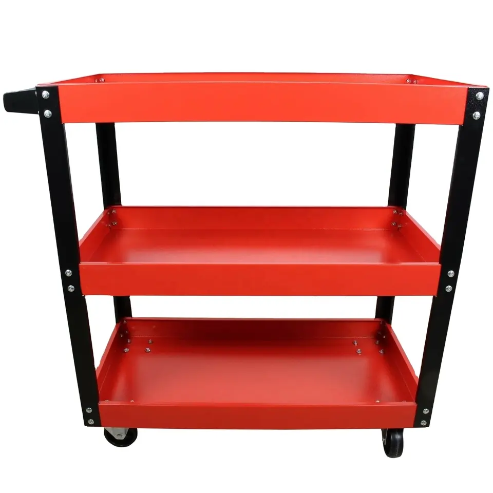 XINGYUAN Competitive metal tool trolley 3 layers workshop garden rolling tool cart