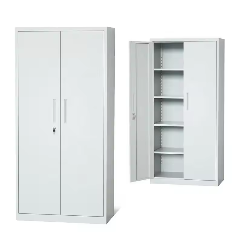 Heavy duty thin swing door office cupboard China metal storage file cabinet