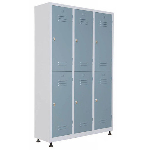 Knock down furniture up-down structure six door steel wardrobe closet