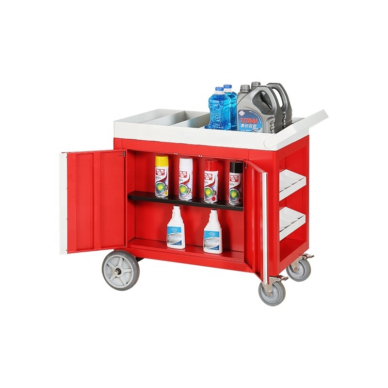 Wholesale Mobile Car Mechanics Tool Trolley Metal Steel Tool Cart Cabinet