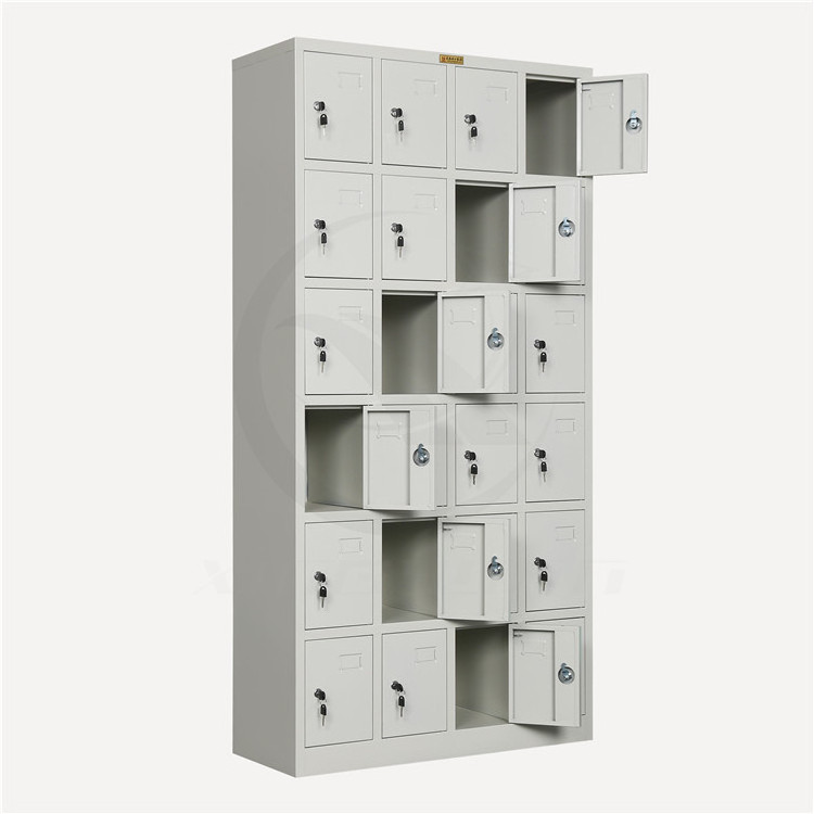 factory direct Supermarket steel coin locker and bag cabinet /Metal Lockers 18 Door Steel Almirah Lockers