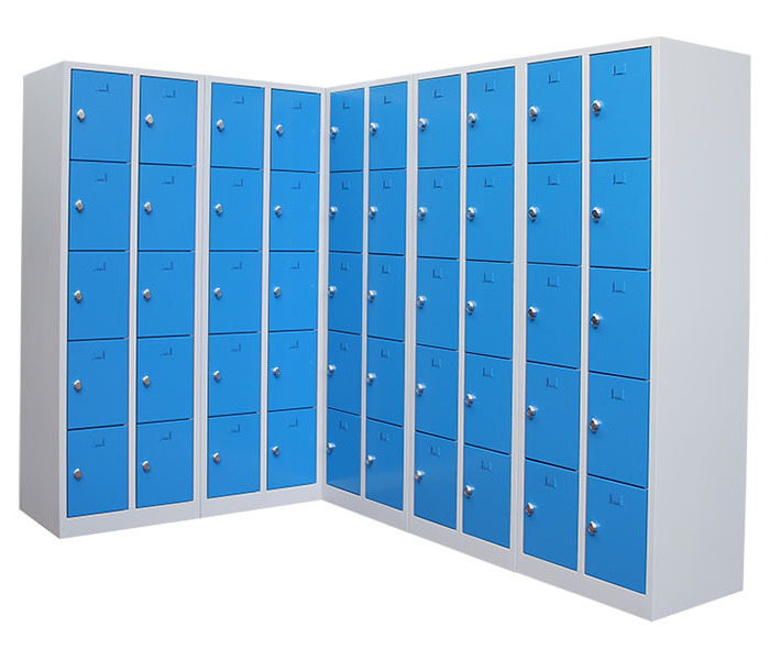 factory direct Supermarket steel coin locker and bag cabinet /Metal Lockers 18 Door Steel Almirah Lockers