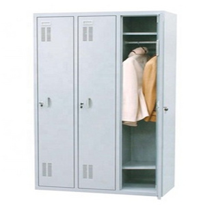 modern 3door I shape metal clothes organizer closet wardrobe