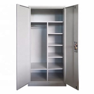 Two door steel wardrobe with safe locker inside for Indian