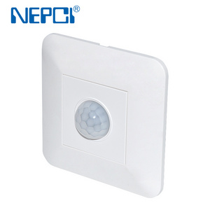 86x86mm wall mount motion detection switch socket XJY-QB-101A-55 automatic microwave radar sensor light switch