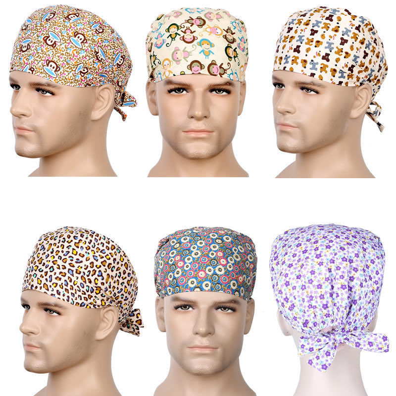 Printing color unisex Scrub Cap, medical scrubs wholesale