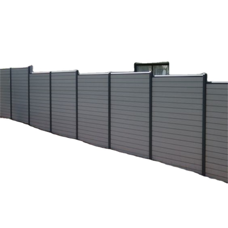 Powder Coated Aluminium Metal Fence Panels Post Outdoor Aluminium Slat Fence Garden Aluminum Privacy fence