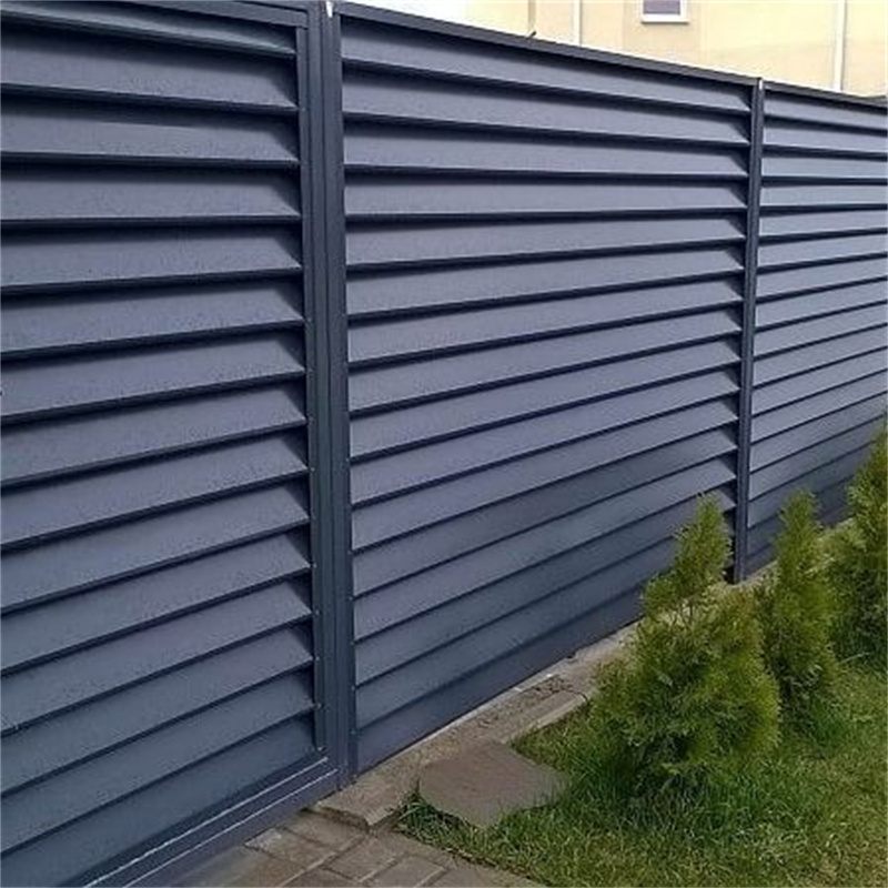 Factory outdoor modern design aluminium louver fence panels hot sale aluminium panel fence