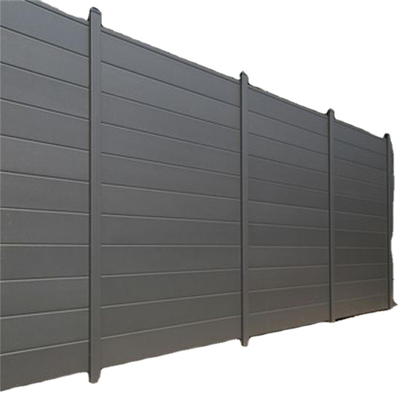 Powder Coated Aluminium Metal Fence Panels Post Outdoor Aluminium Slat Fence Garden Aluminum Privacy fence