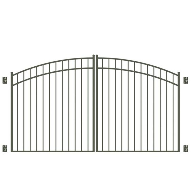 Factory customization Outdoor Large Luxury Double Main Iron Gates Wrought Iron Gate Pillars Design