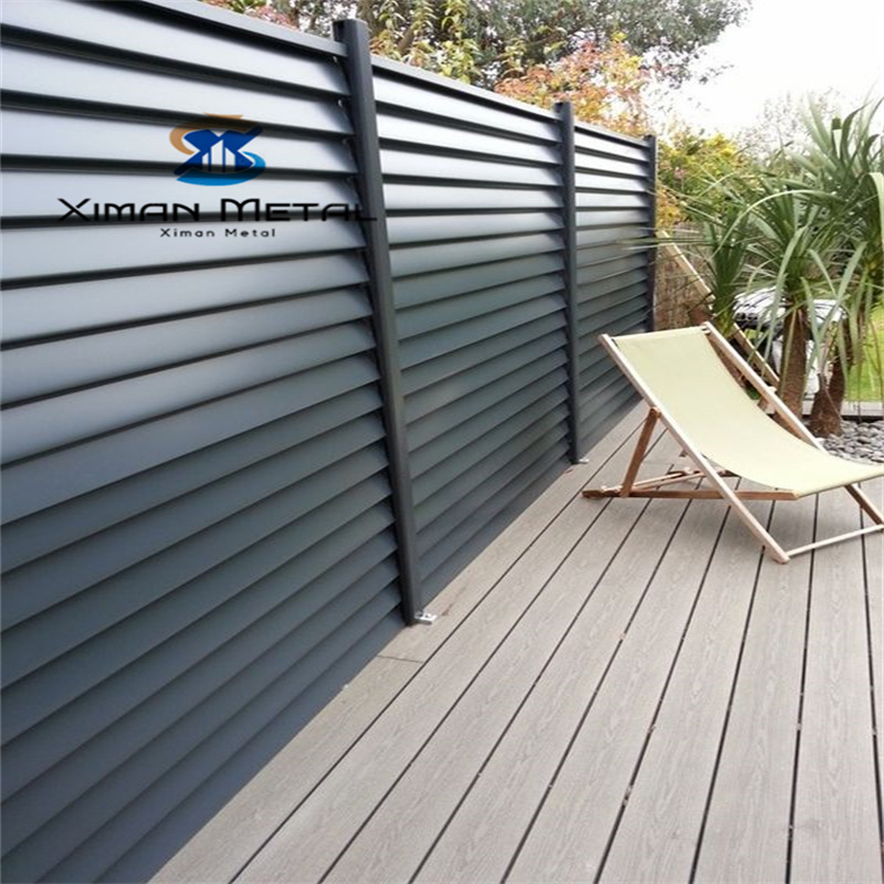 Factory outdoor modern design aluminium louver fence panels hot sale aluminium panel fence