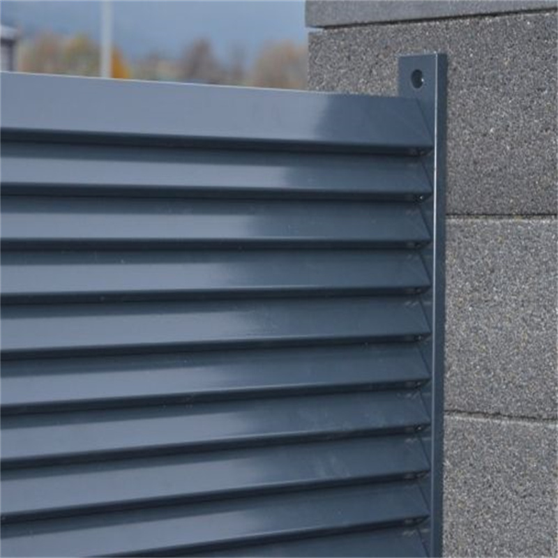 Factory outdoor modern design aluminium louver fence panels hot sale aluminium panel fence