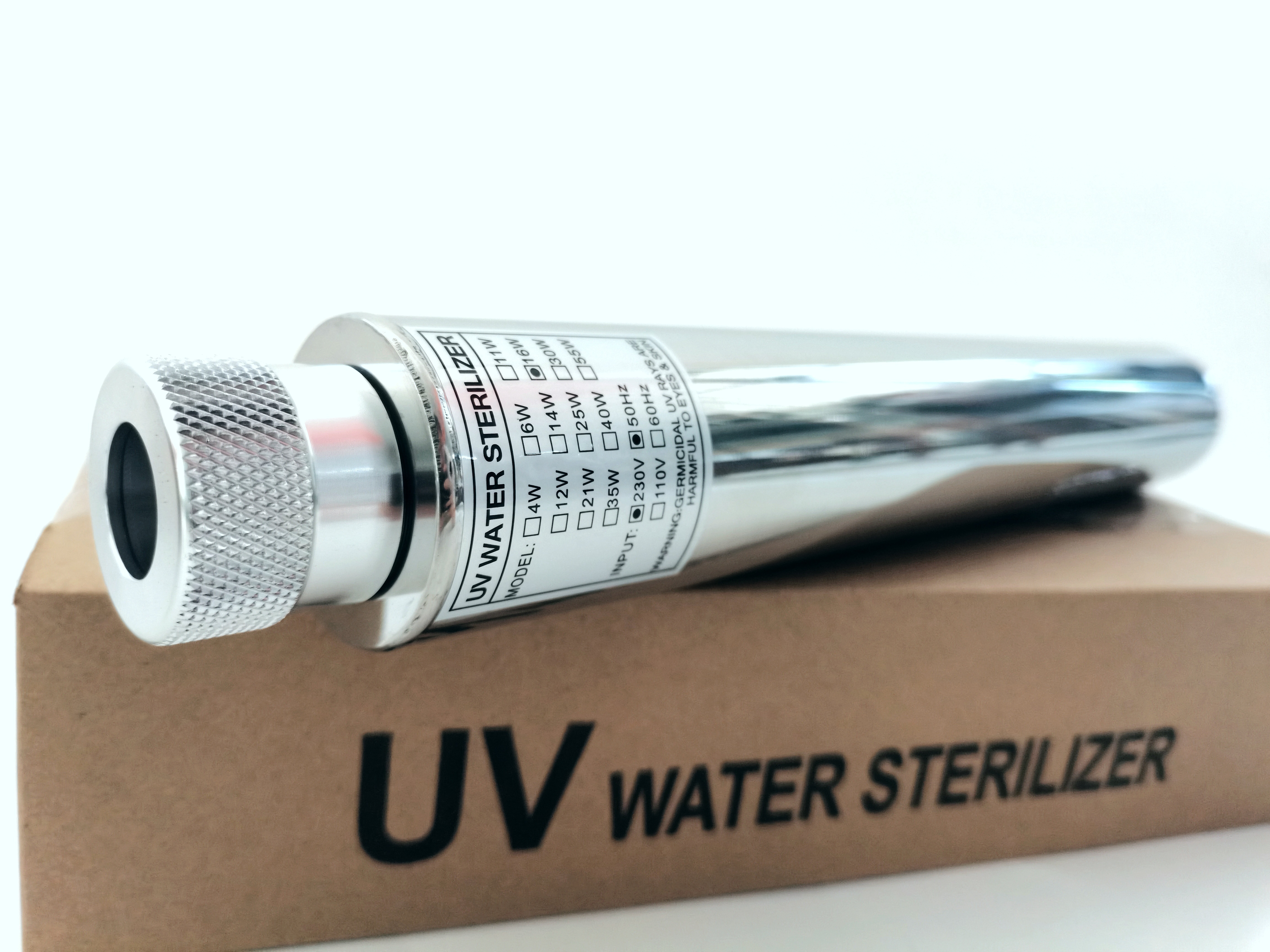 50W OEM ODM Commercial Ultraviolet Water Sterilizers 12GPM 185nm 254nm UV System For Pool