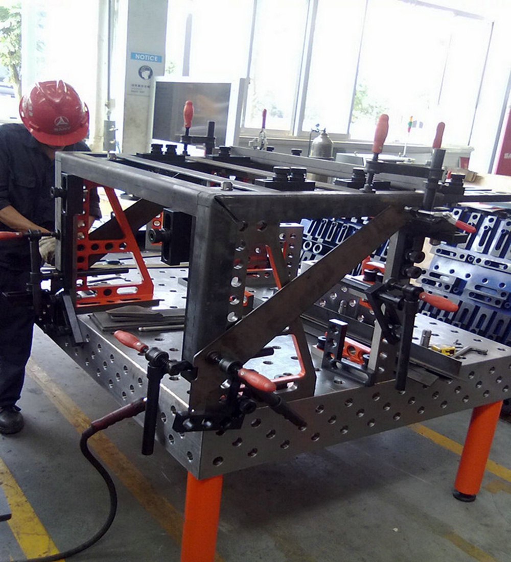 Road construction welding table equipment and tools