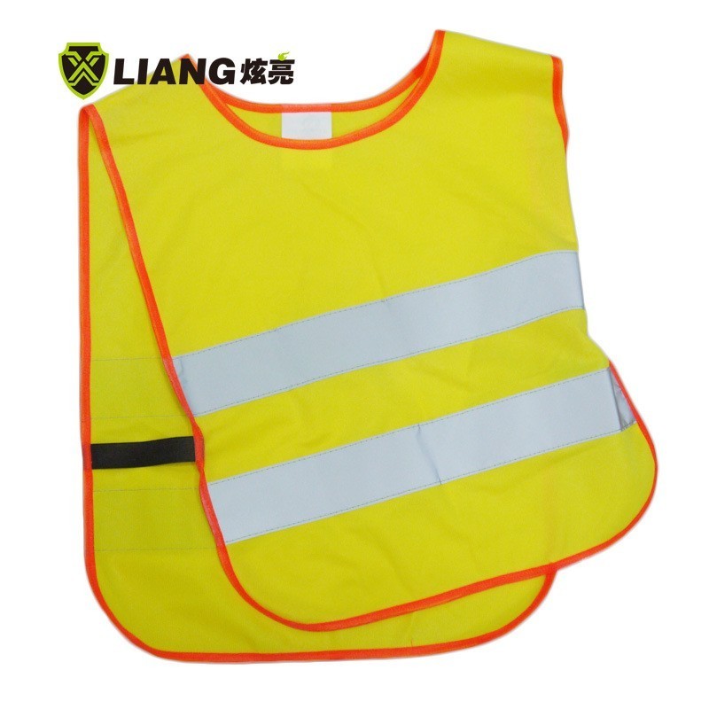 Hi Vis Children reflective safety vest Outdoor exercise Breathable and perspiration  safety vest with logo kid safety vest