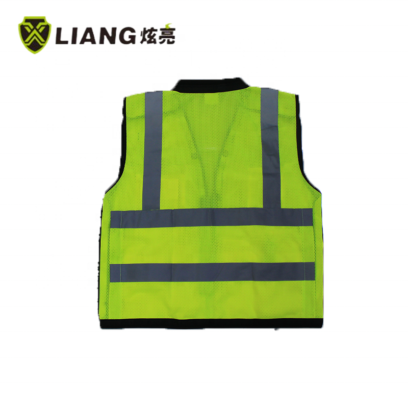 hot sale 5 point breakaway safety vest multi-pockets high visibility men's vest  with logo