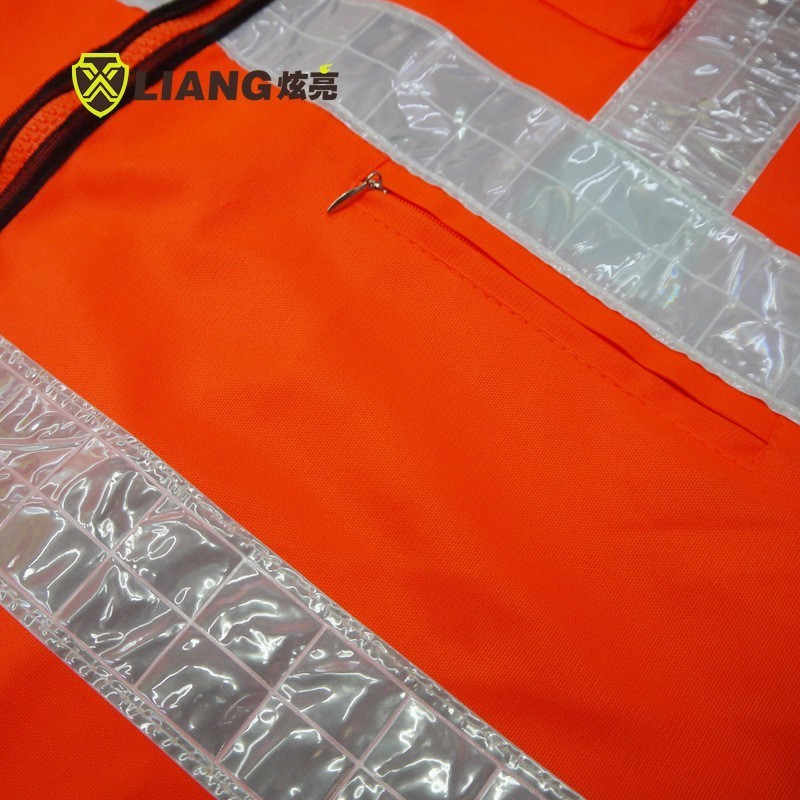 reflective safety vest High Visibility polyester mesh Outdoor exercise orange vest safety vest with logo