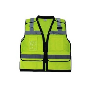 hot sale 5 point breakaway safety vest multi-pockets high visibility men's vest  with logo