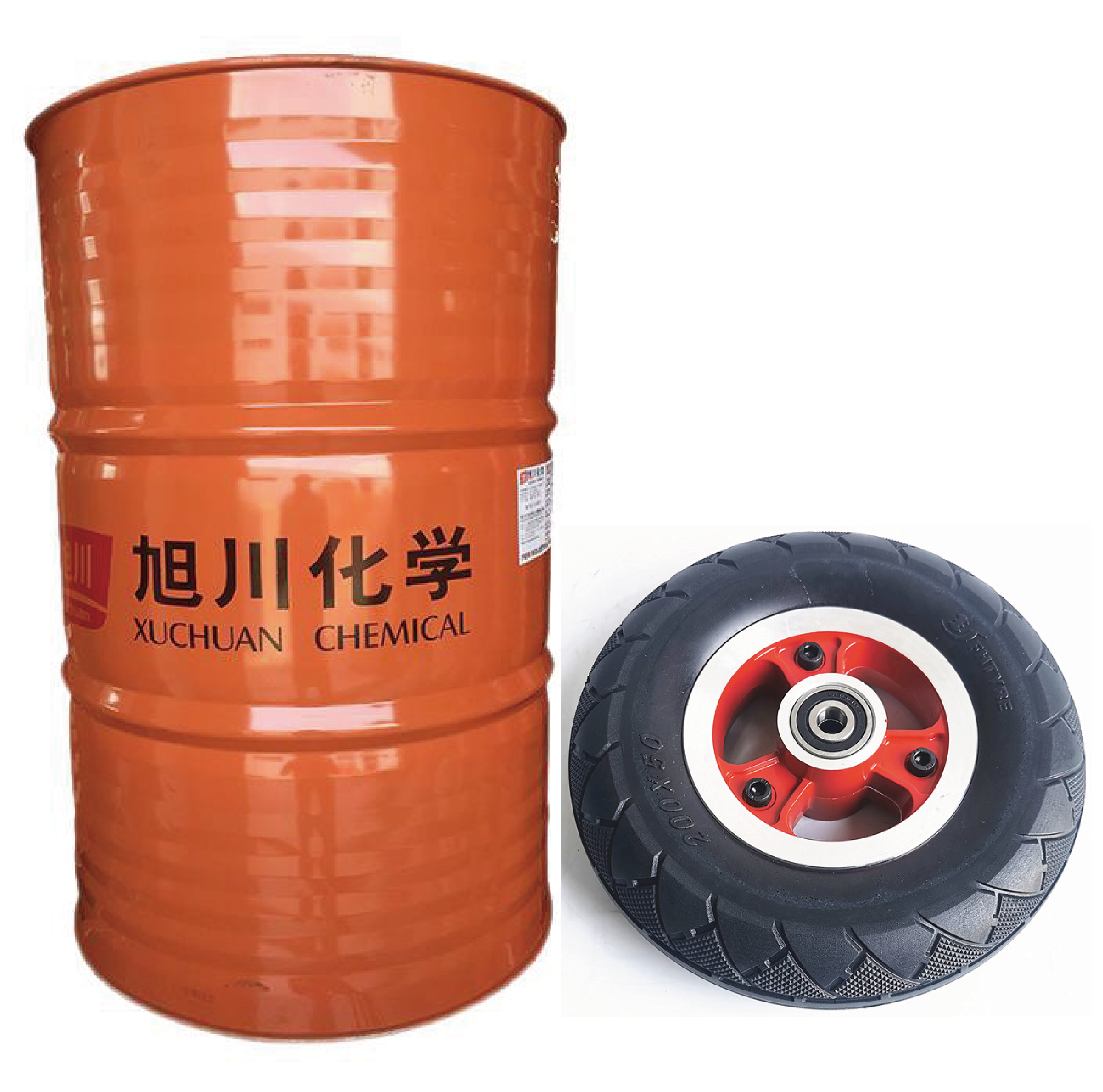 Polyurethane resin for filling tyre