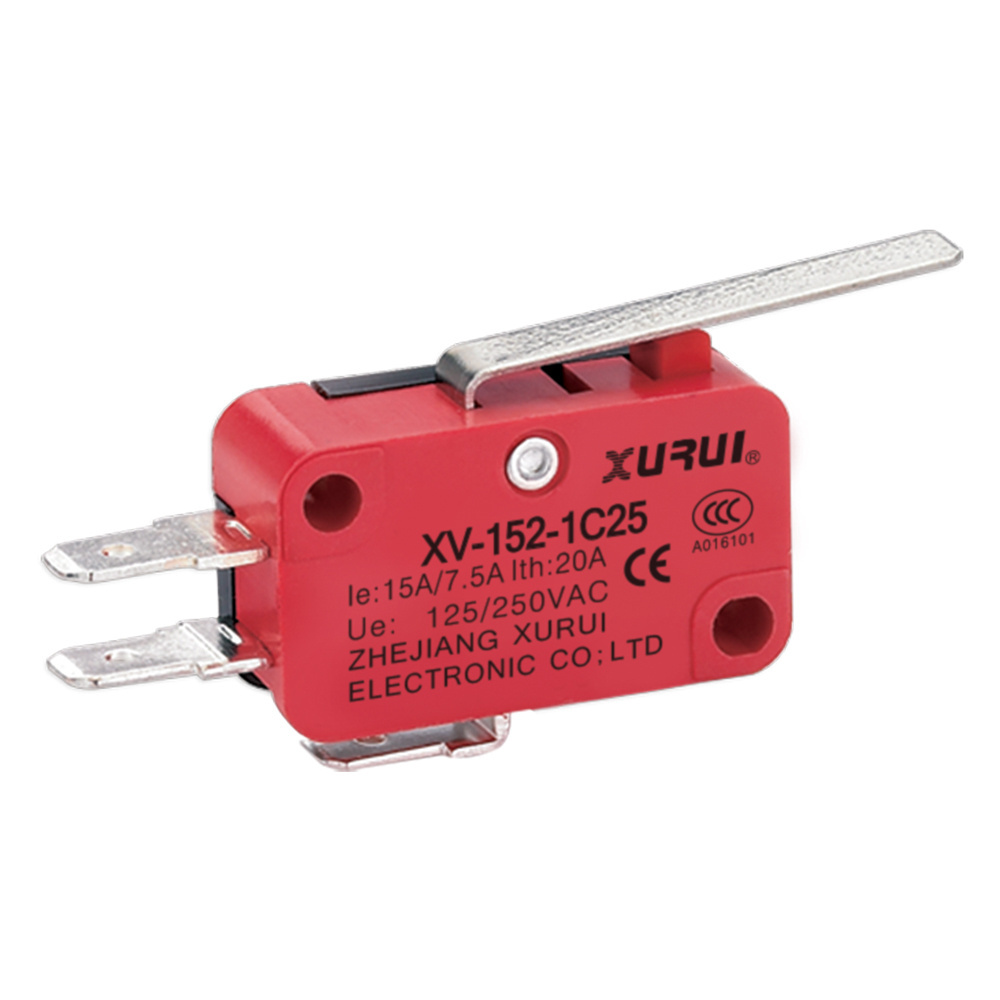 XURUI XV152 Straight lever type 15A 125VAC micro switch 3 pin