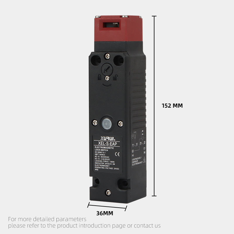 XURUI Mechanical locking safety door switch 1NC1NC 3A 240VAC IP67  with key for emergency