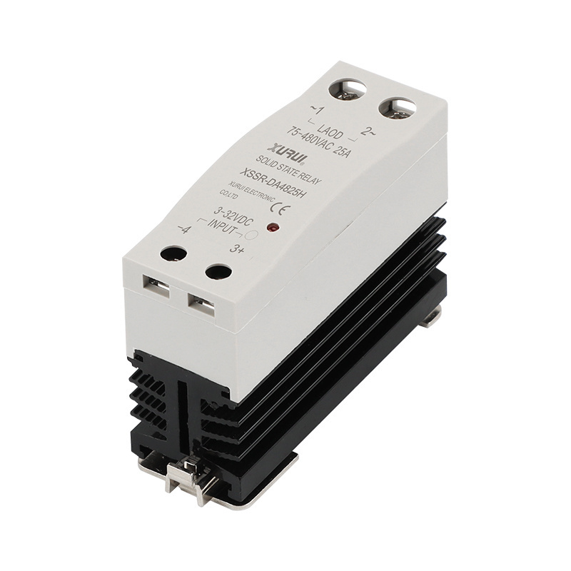 Din rail mount SSR relay with heat sink DA / AA 40AMP Module AC Solid state relay