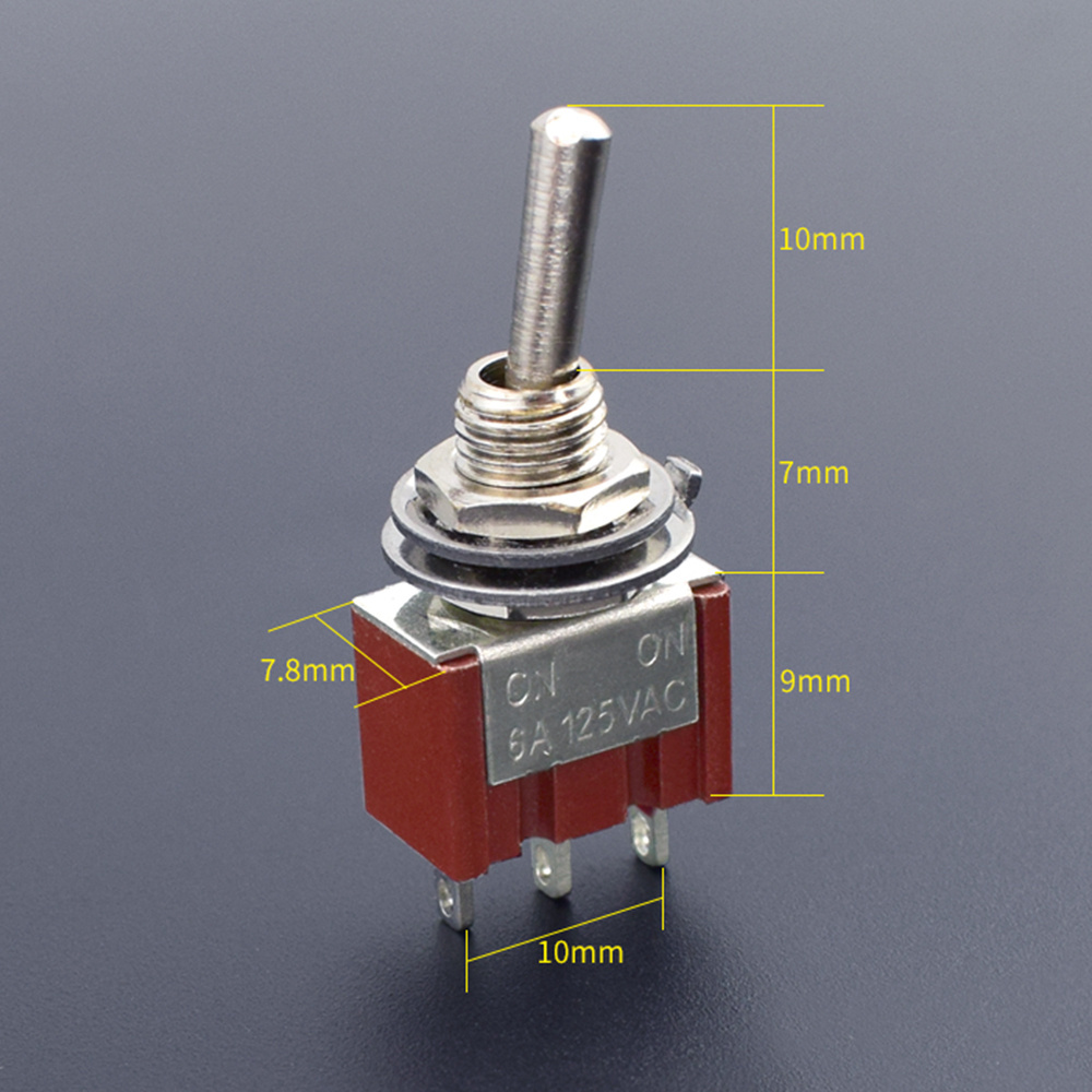 Subminiature toggle switch 6A 125VAC/ Mini toggle switch SPDT