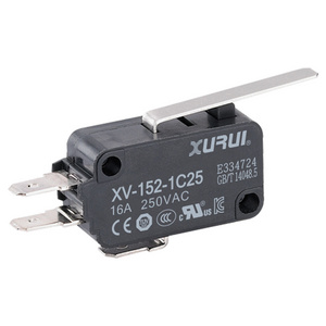 XURUI XV152 Straight lever type 15A 125VAC micro switch 3 pin