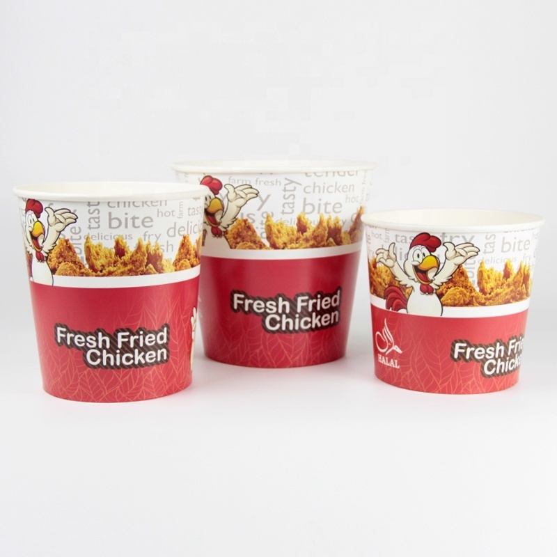 Paper Bucket for Fried Chicken French Fries, Fast Food Packing Bucket,chicken wings bucket