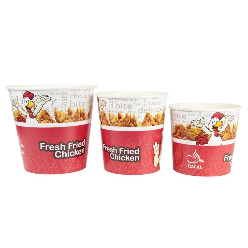 Paper Bucket for Fried Chicken French Fries, Fast Food Packing Bucket,chicken wings bucket