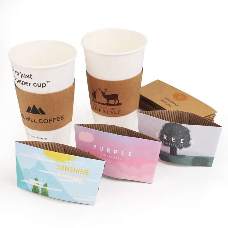 Hot drink custom printed disposable ripple paper coffee cup,Hot Selling Custom Printed Paper Coffee Cup With Lids And Sleeves