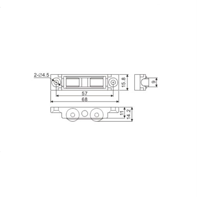 YAER China sliding window wheel,hardware window pulley/roller, Door & Window Rollers