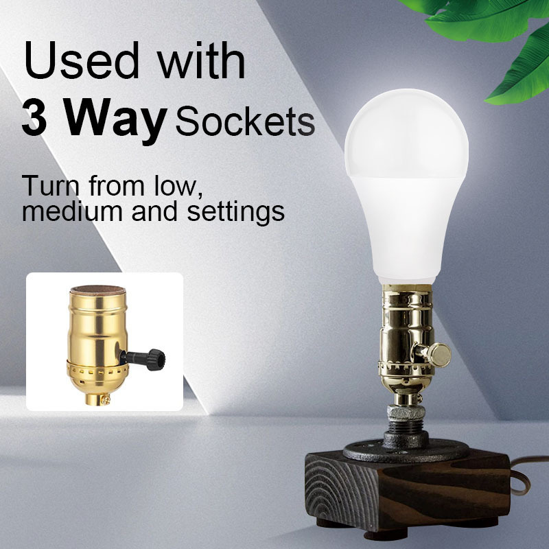 3-Way 40-60-100W 5-8-14W 120V UL ETL ES listed A19 E26 RA80  Energy saving LED BULB LED BULB