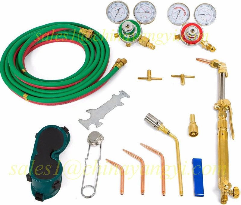 Portable Acetylene and Oxygen Welding And Cutting Kit Outfit With Cutting Torch Cylinder Tank Welding Equipment