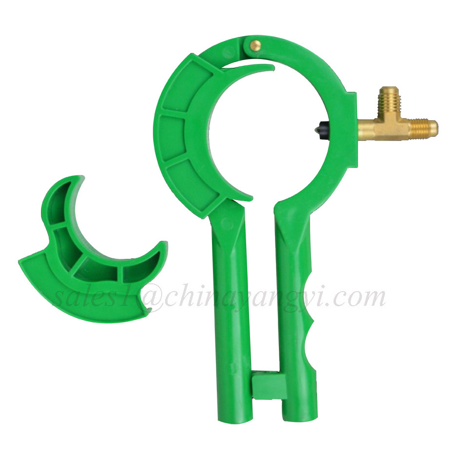 Automotive R134A R12 Refrigerant bottle opener can tap A/C Refrigeration parts HVAC tools